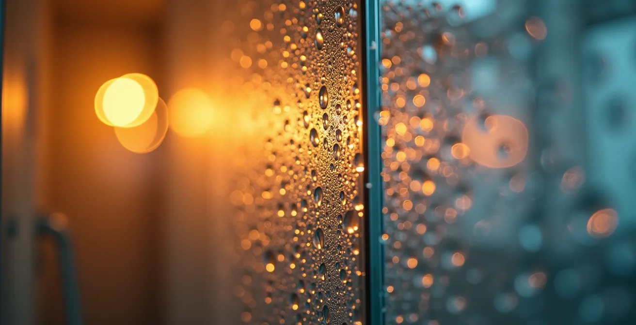 Baño pequeño con iluminación spa de doble temperatura de color
