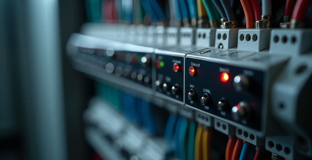 Sistema de gestión inteligente de carga eléctrica instalado en cuadro eléctrico doméstico