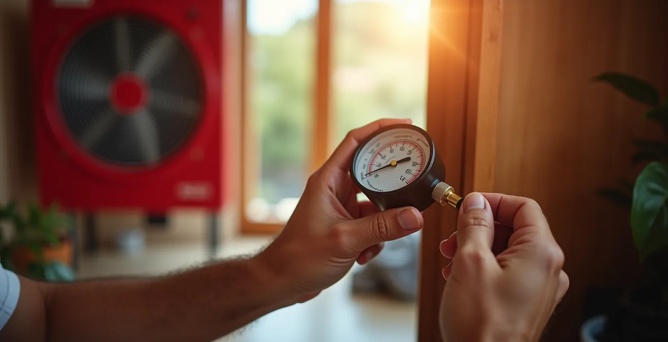 Prueba de presurización Blower Door detectando infiltraciones en una vivienda