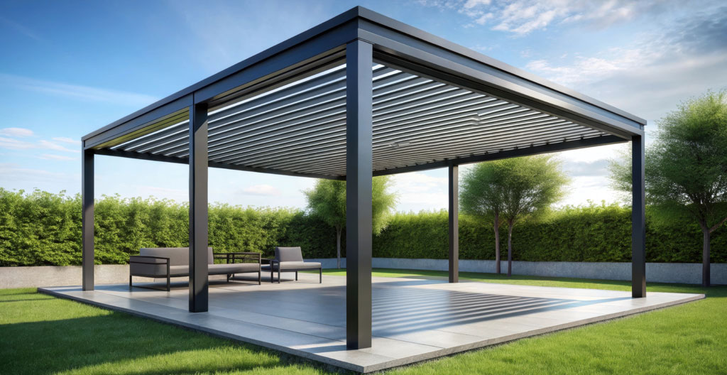 Medición de escuadra y puntos de anclaje para estructura de aluminio en terraza Medición de escuadra y puntos de anclaje para estructura de aluminio en terraza